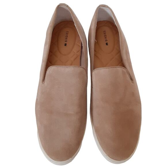 Birdies The Swift Shell Sneakers Sand Genuine Suede Slip On Shoes Womens 10.5 - Picture 3 of 13